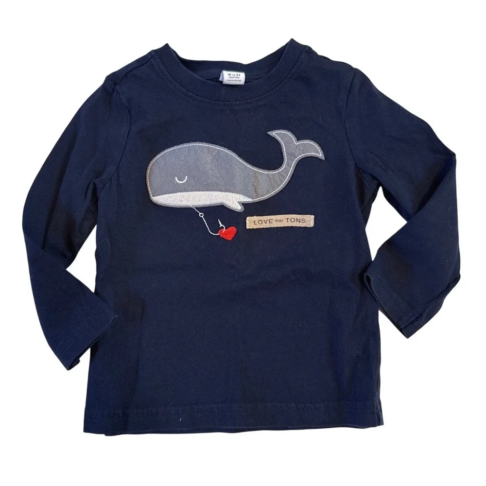 Janie & Jack Baby Boys Whale Long Sleeve Shirt Plaid Shorts Set‎ 18-24 M Outfit